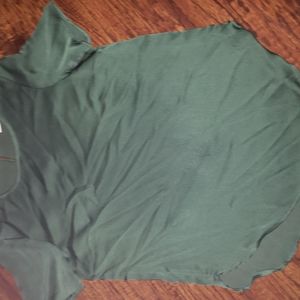 Green Silky Top